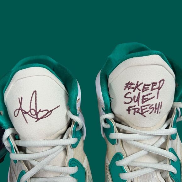 Nike Sue Bird X Kyrie Infinity EP Golden Tribute Turquoise Flight Club Size 5 - Picture 8 of 11